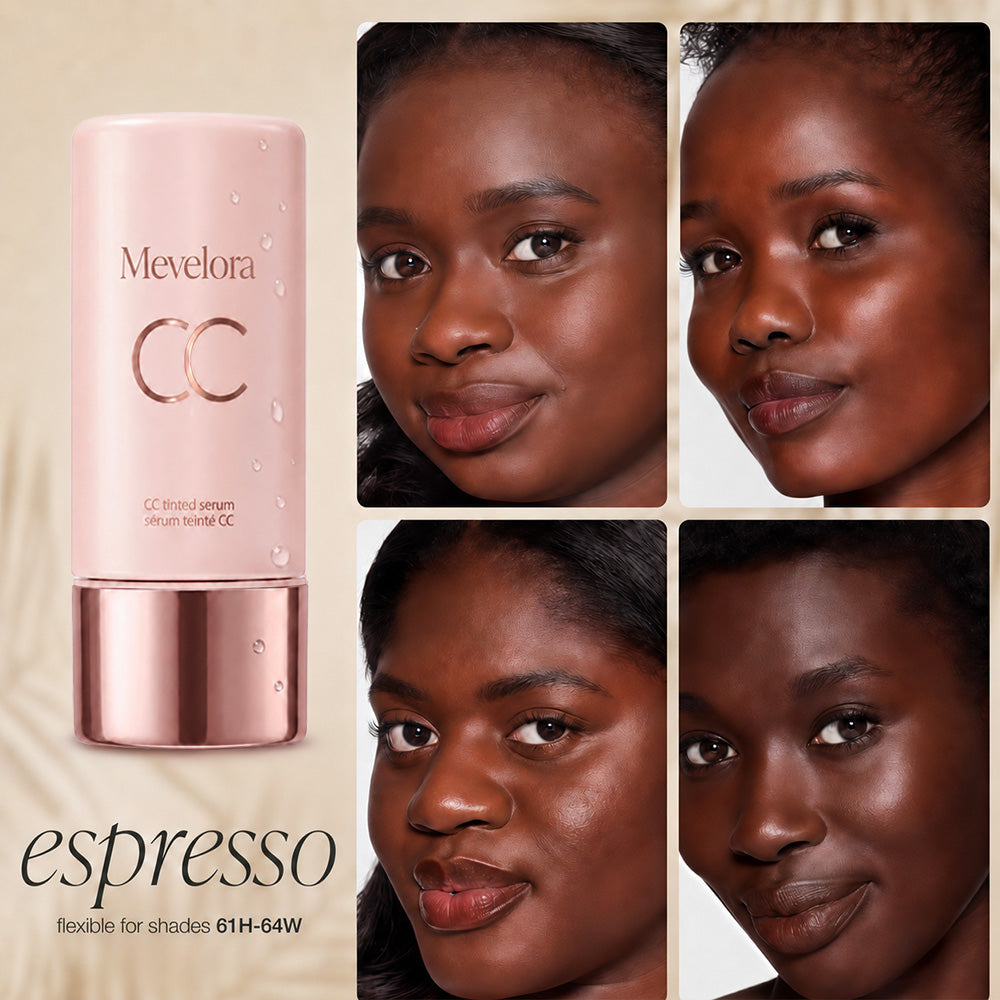 CC Color-Correcting Tinted Serum – Lightweight, Shade-Adaptive Coverage with 24H Hydration & 16H Waterproof Wear