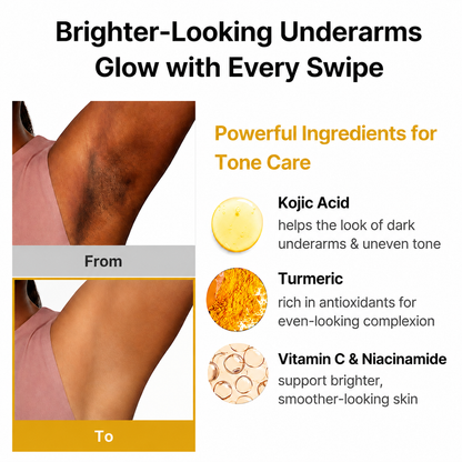 Deodorant Vanilla & Pistachio Fresh That Lasts | Brightening & Smoothing for Dark Underarms with Kojic Acid & Turmeric