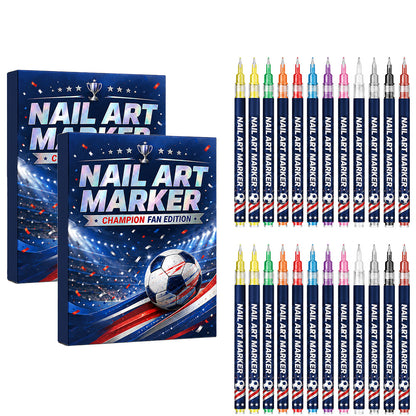 12-color fan-themed nail art brushes