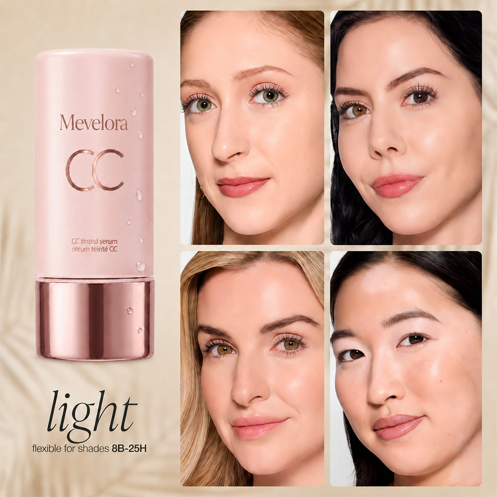 CC Color-Correcting Tinted Serum – Lightweight, Shade-Adaptive Coverage with 24H Hydration & 16H Waterproof Wear