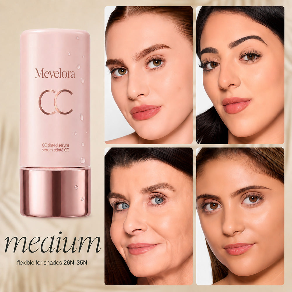 CC Color-Correcting Tinted Serum – Lightweight, Shade-Adaptive Coverage with 24H Hydration & 16H Waterproof Wear