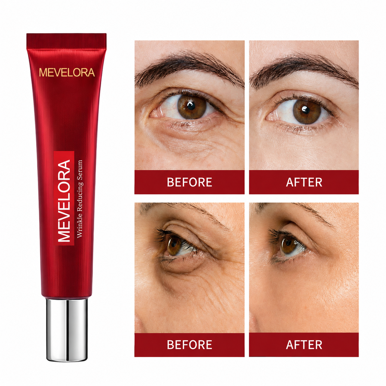 Results in 60 Seconds - Mevelora Rapid Wrinkle-Reducing Serum for Wrinkles, Bags & Dark Circles