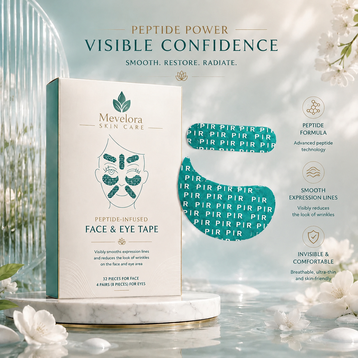 Peptide Face & Eye Tape