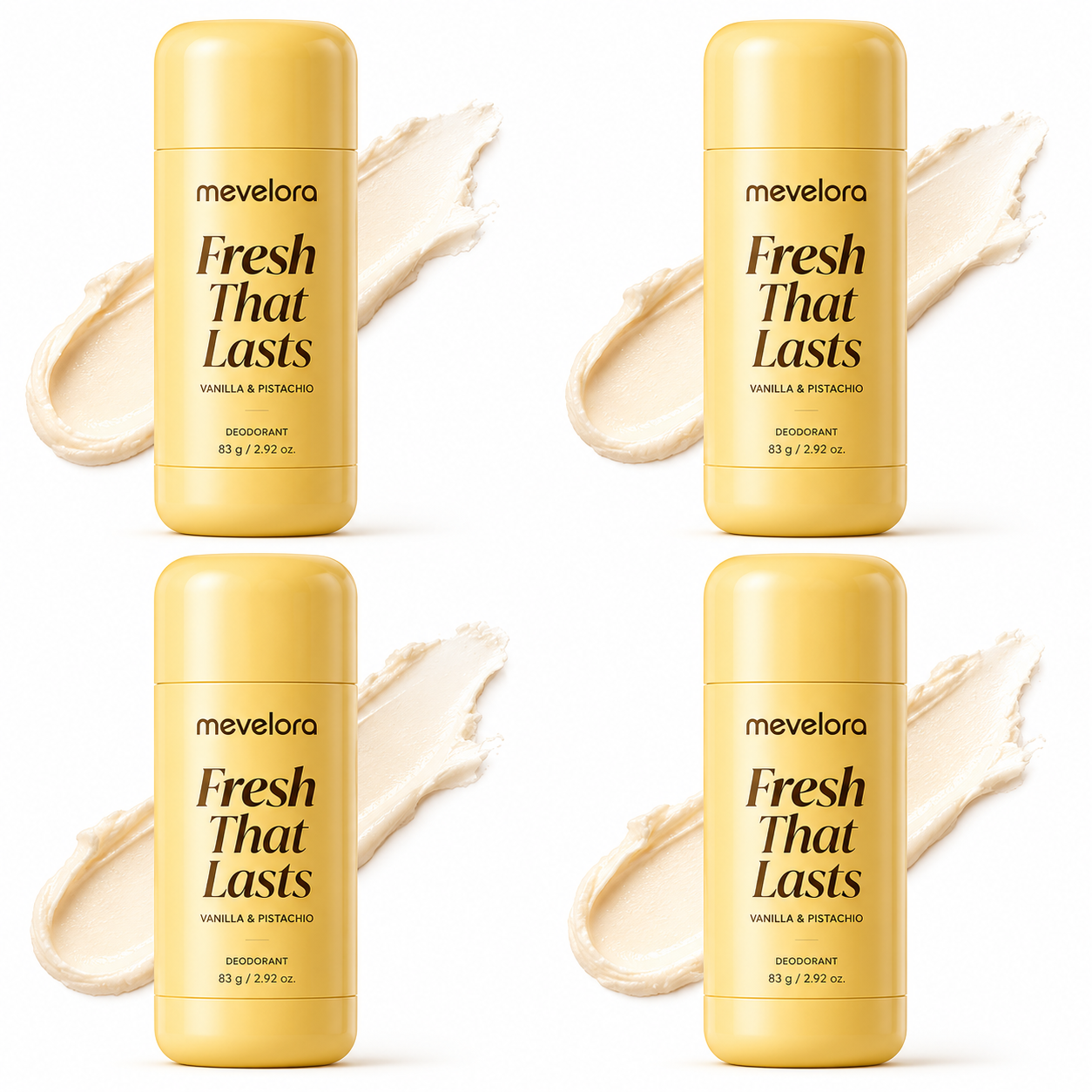 Deodorant Vanilla & Pistachio Fresh That Lasts | Brightening & Smoothing for Dark Underarms with Kojic Acid & Turmeric