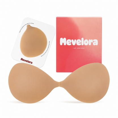 Sticky Bra – VIRAL No.1 Push-up Sticky Bra, Waterproof & Sweat-proof Invisible Bra, Reusable Silicone Adhesive Bra for Women